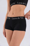 Siyah Bralet&String&Boyshort Takım