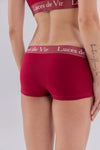 Kadın Boyshort Külot - Bordo