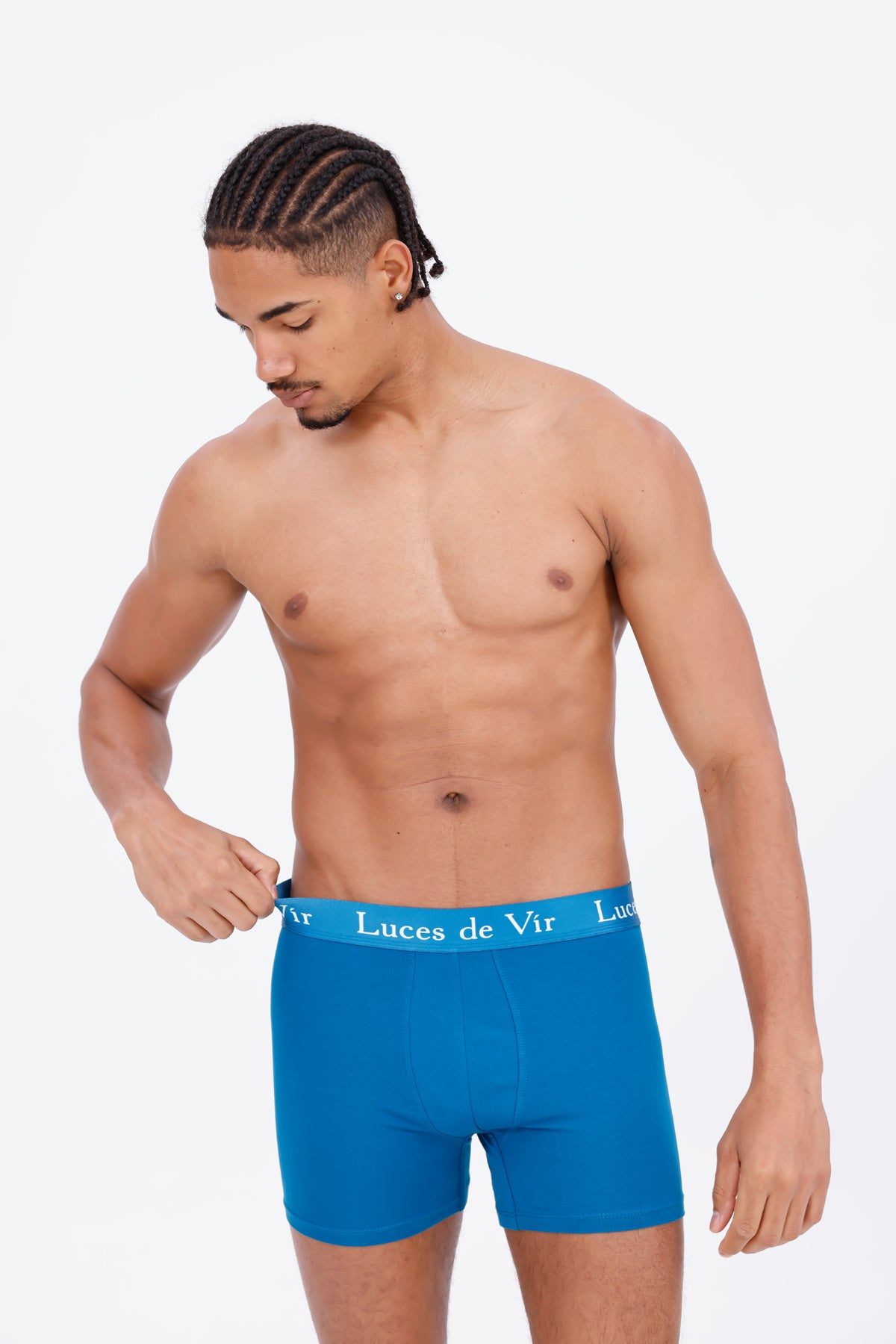 Erkek 3’lü Boxer Seti Petrol Mavisi | Luces de Vír