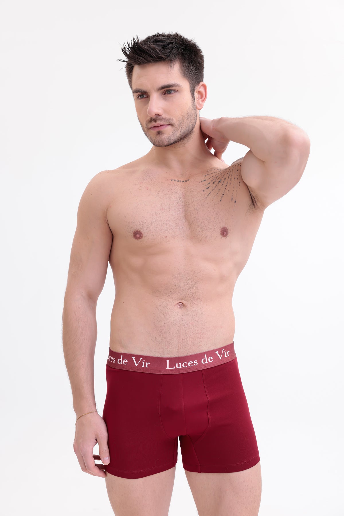 Erkek 3’lü Boxer Seti Bordo | Luces de Vír