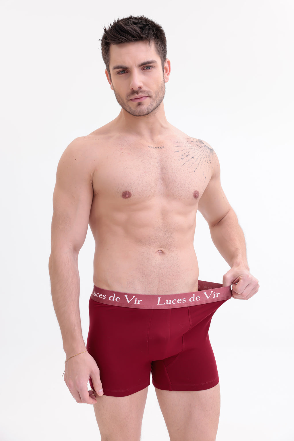 Erkek 3’lü Boxer Seti Bordo | Luces de Vír