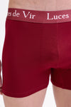 Erkek 3’lü Boxer Seti Bordo | Luces de Vír