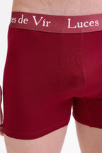 Erkek 3’lü Boxer Seti Bordo | Luces de Vír