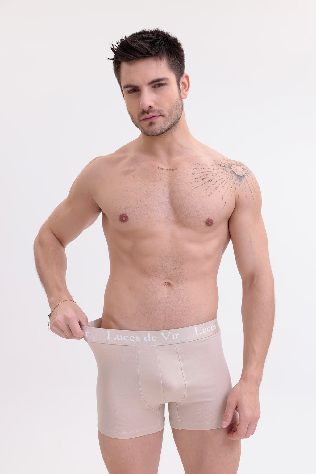 Erkek 3’lü Boxer Seti Bej | Luces de Vír