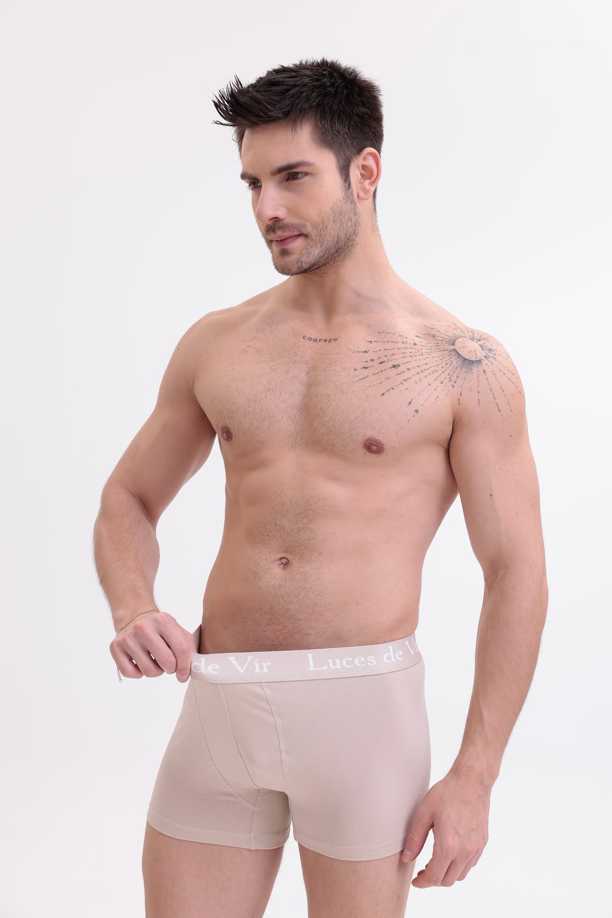 Erkek 3’lü Boxer Seti (Siyah-Kahverengi-Bej) | Luces de Vír