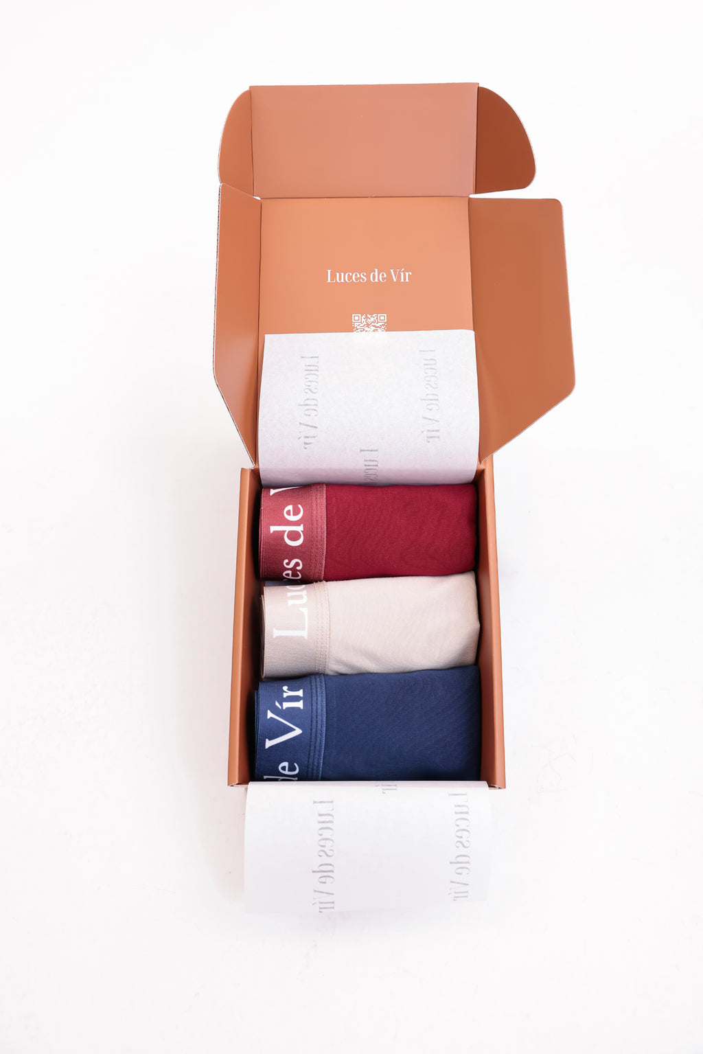 Erkek 3’lü Boxer Seti (Bordo – Bej – Lacivert) | Luces de Vír