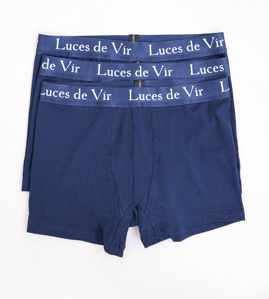 Erkek 3’lü Boxer Seti Lacivert | Luces de Vír