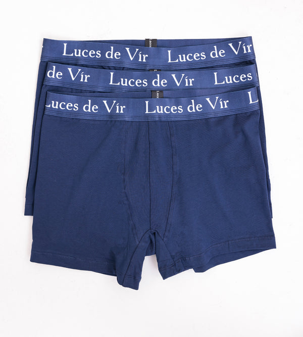 Erkek 3’lü Boxer Seti Lacivert | Luces de Vír