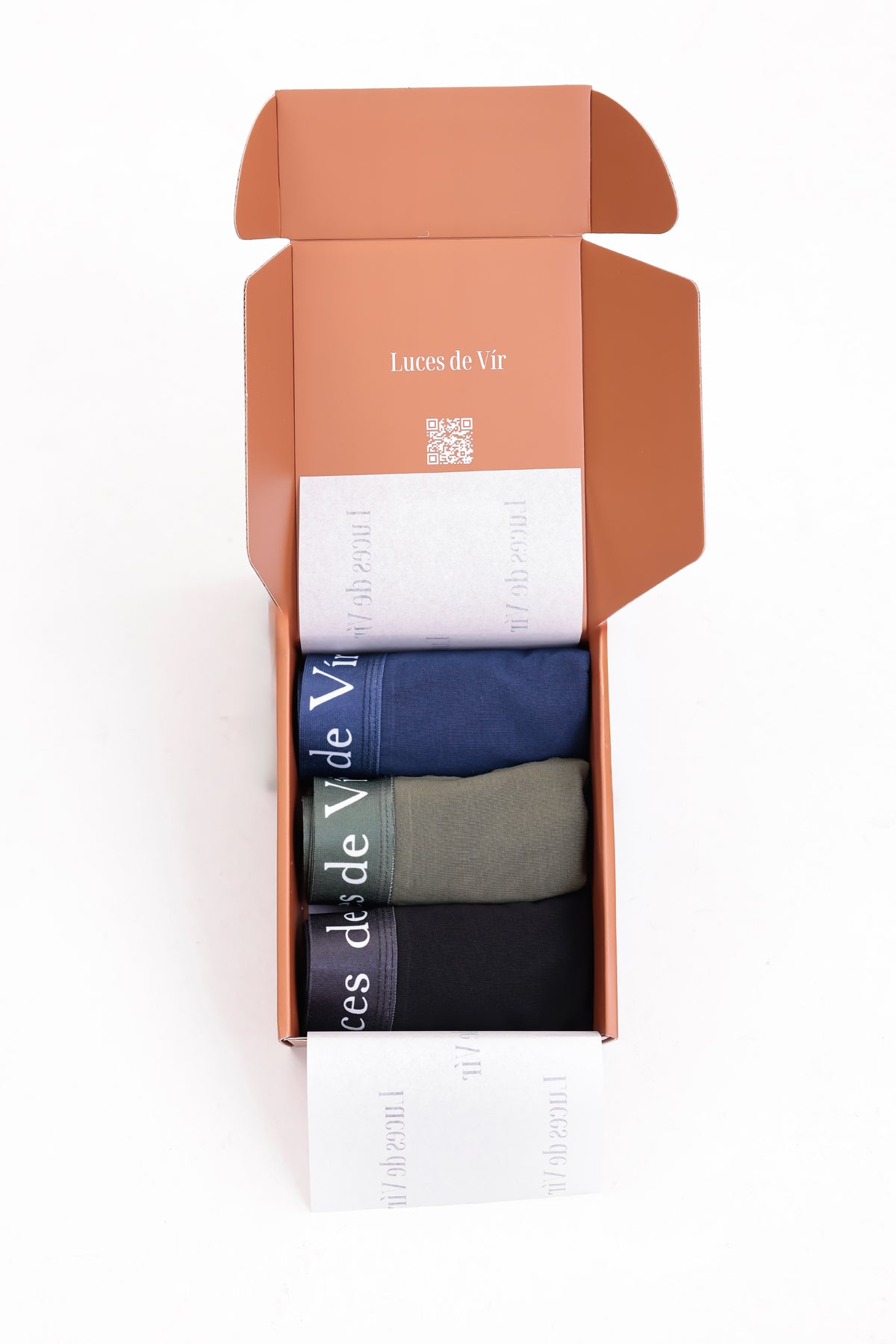 Erkek 3’lü Boxer Seti (Lacivert-Siyah-Haki) | Luces de Vír