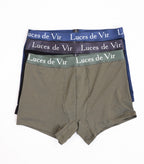 Erkek 3’lü Boxer Seti (Lacivert-Siyah-Haki) | Luces de Vír