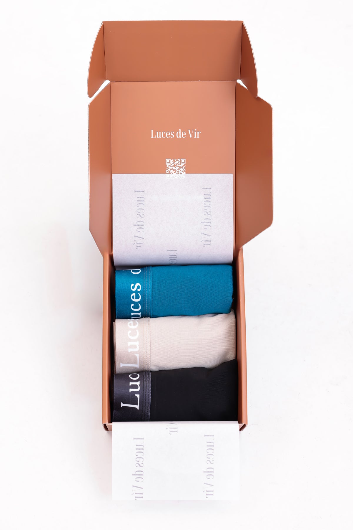 Erkek 3’lü Boxer Seti (Petrol Mavisi-Bej-Siyah) | Luces de Vír