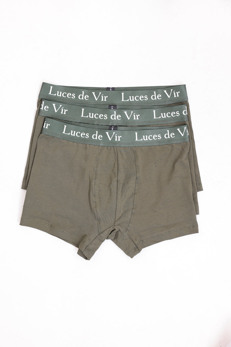 Erkek 3’lü Boxer Seti Haki | Luces de Vír