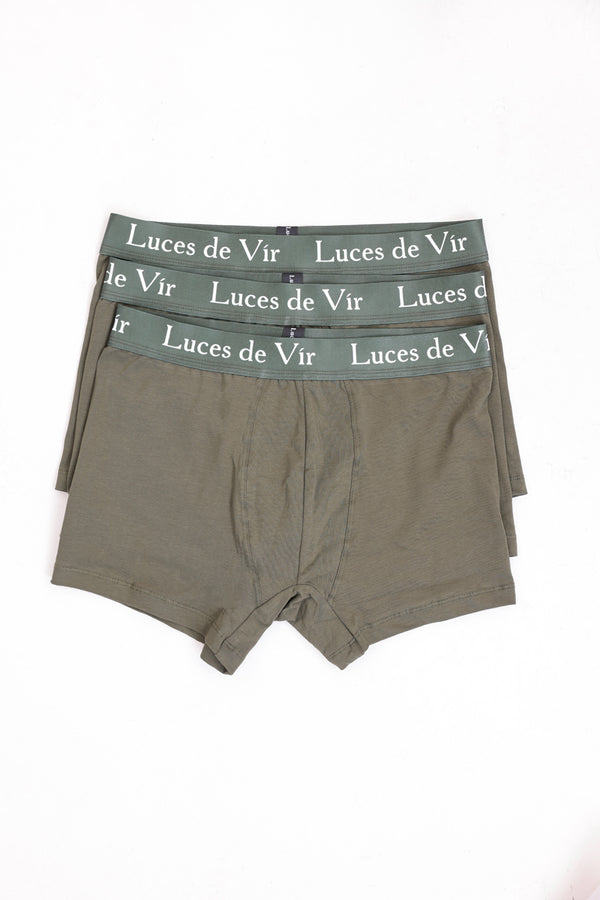 Erkek 3’lü Boxer Seti Haki | Luces de Vír