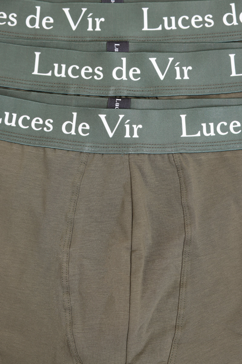 Erkek 3’lü Boxer Seti Haki | Luces de Vír