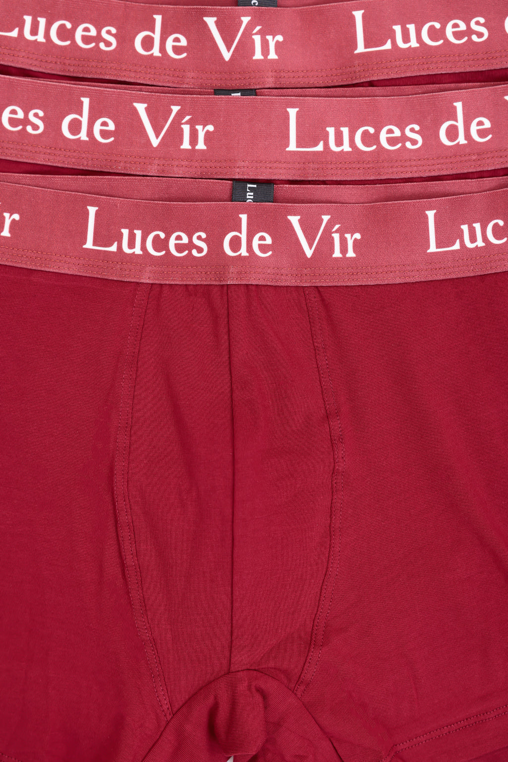 Erkek 3’lü Boxer Seti Bordo | Luces de Vír