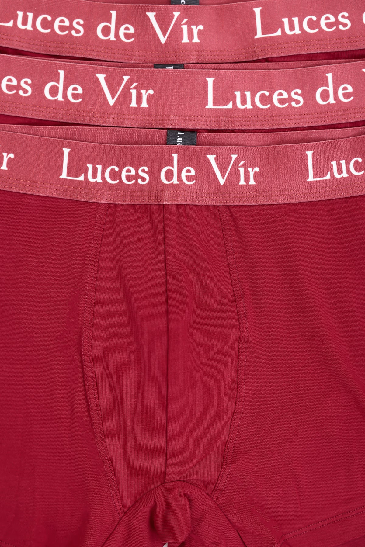 Erkek 3’lü Boxer Seti Bordo | Luces de Vír