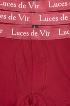 Erkek 3’lü Boxer Seti Bordo | Luces de Vír