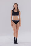 Siyah Bralet&String Takım