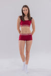 Bordo Bralet&Boyshort Takım