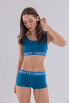 Petrol Mavisi Bralet&Boyshort Takım
