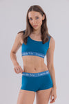 Petrol Mavisi Bralet&Boyshort Takım