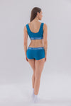 Petrol Mavisi Bralet&Boyshort Takım