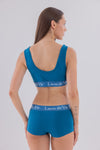 Petrol Mavisi Bralet&Boyshort Takım