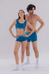 Couple Petrol Mavisi Boyshort - Bralet - Erkek Boxer