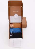 Erkek 3’lü Boxer Seti (Siyah – Petrol Mavisi – Kahverengi) | Luces de Vír