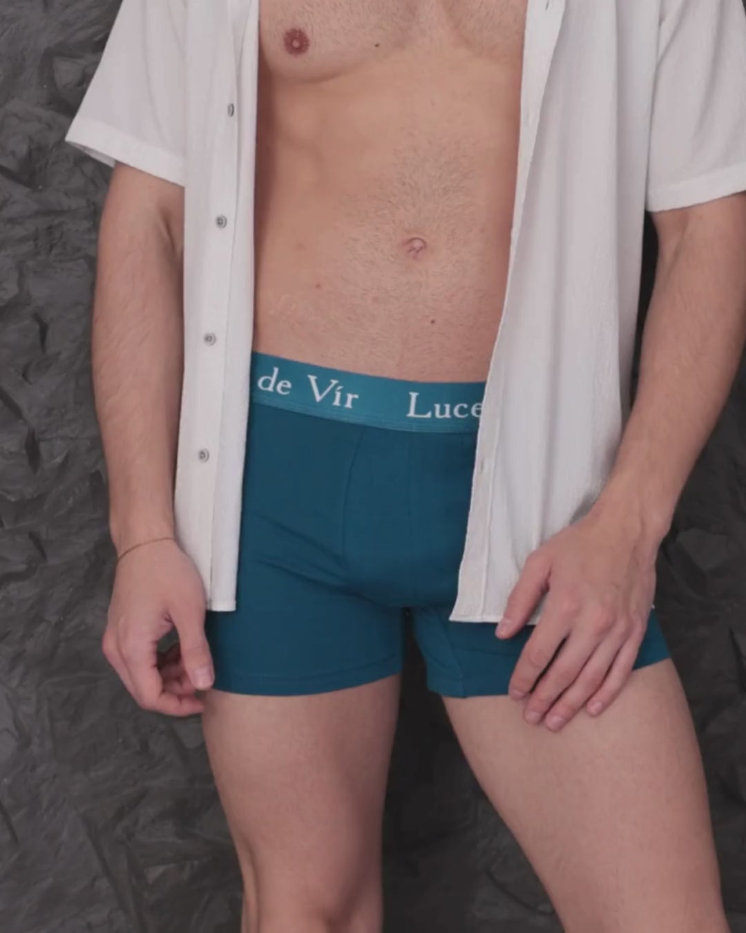 Erkek 3’lü Boxer Seti (Petrol Mavisi-Bej-Siyah) | Luces de Vír