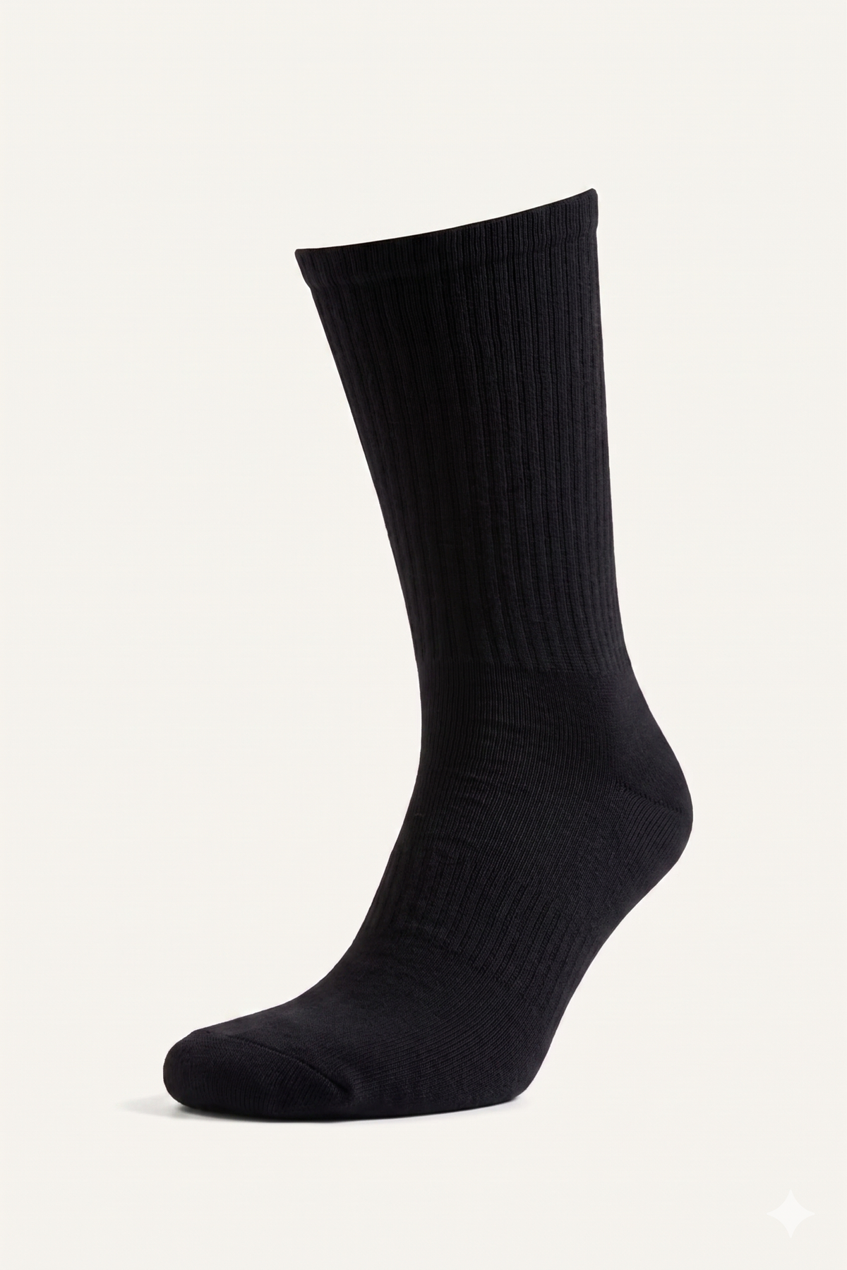 Siyah 3 Çift Unisex Erkek Çorap ve Kadın Spor Çorabı - Nefes Alabilir Çorap
